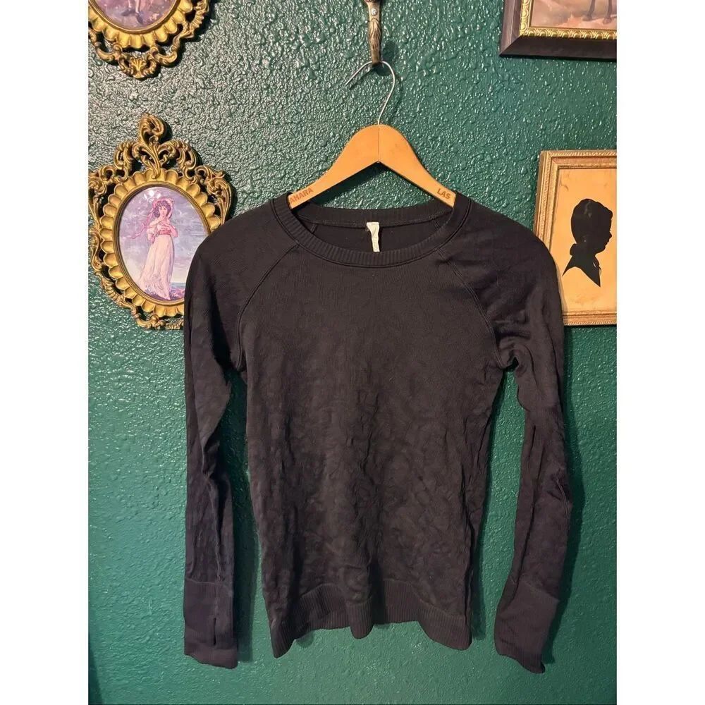 Lululemon Rest Less Patterned Black Size Medium